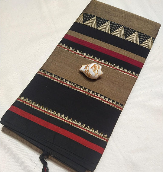 Narayanpeth Cotton Handloom Saree With Blouse Piece