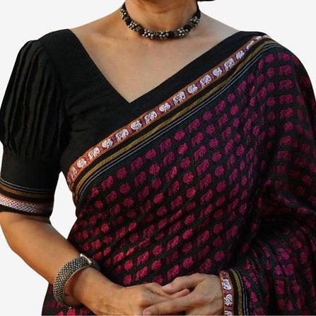 Traditional Culture Border Khan Saree
