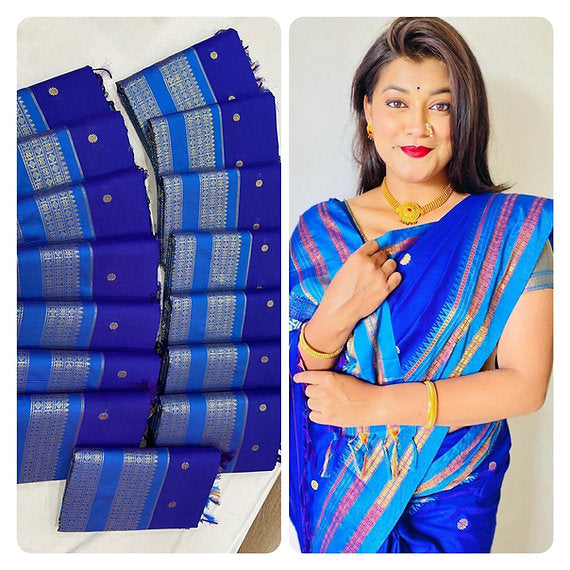 Royal Blue Narayan Peth Saree