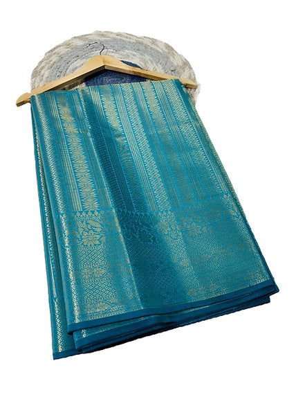 Banarasi Soft Katan Saree With Brocade Blouse Piece