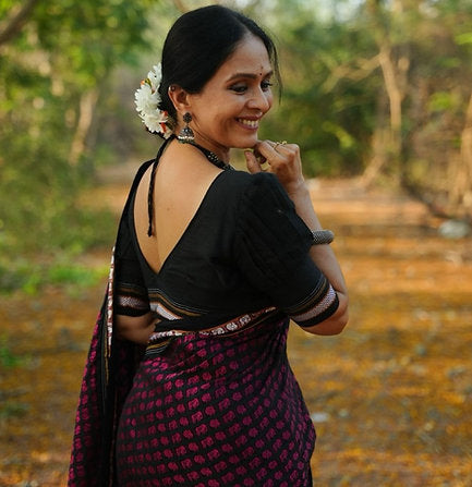 Traditional Culture Border Khan Saree