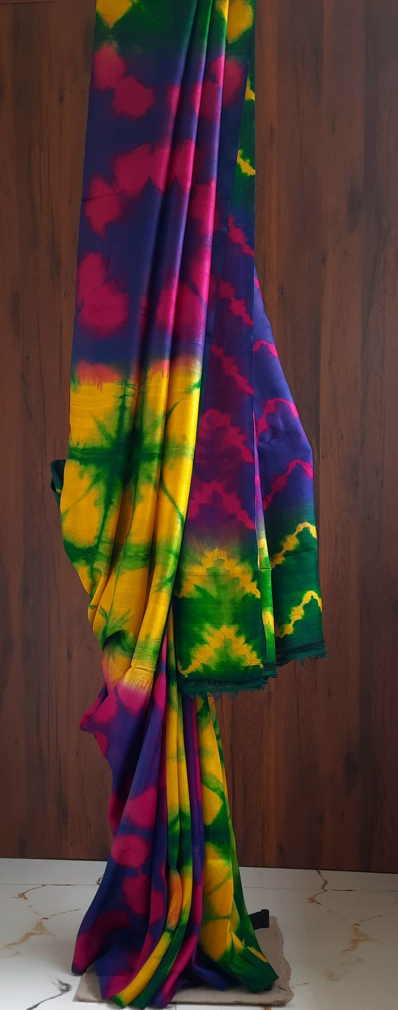 3-Ply Shibori Pure Murshidabad Silk Saree