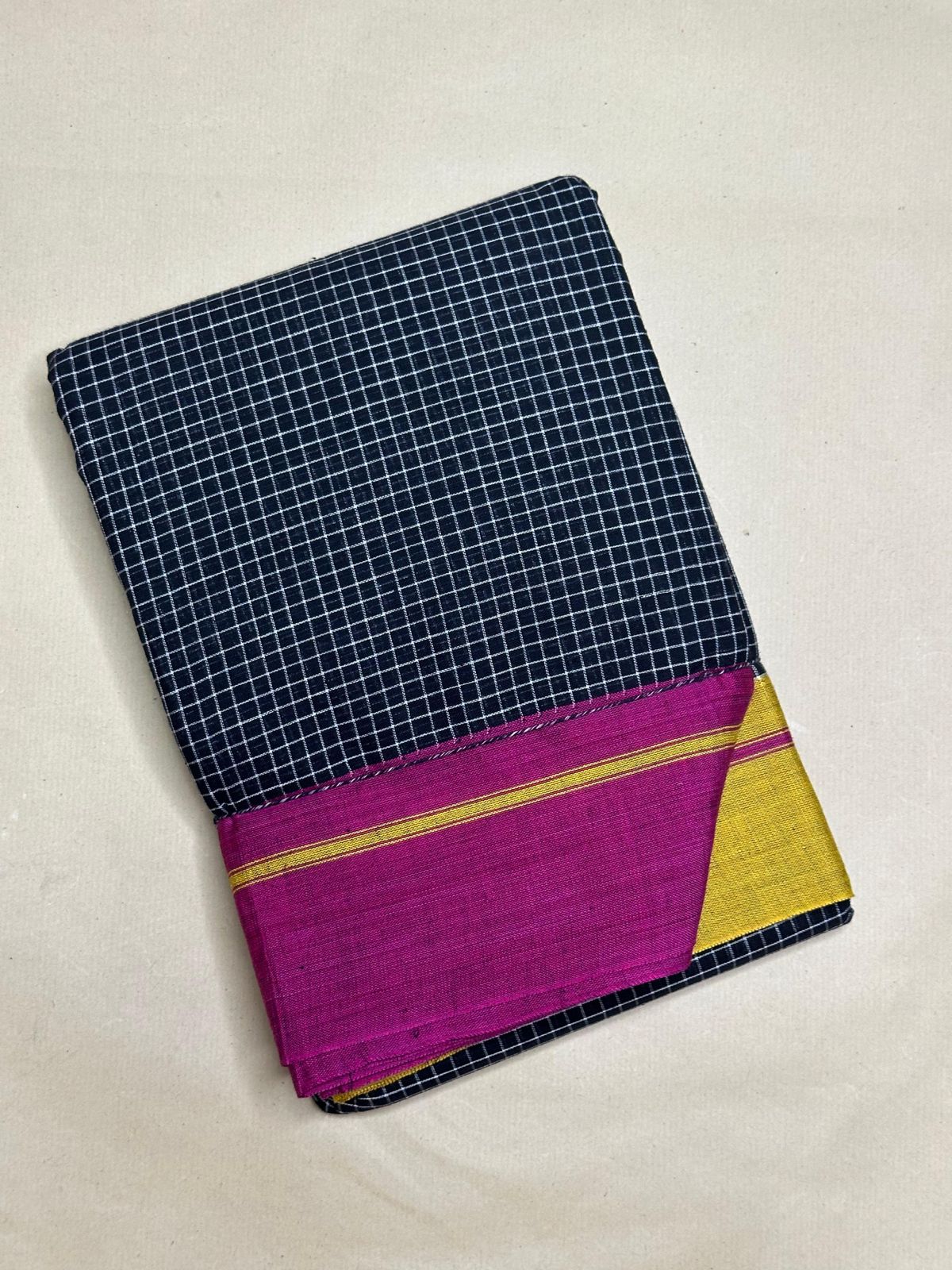 Patteda Anchu Pure Cotton Handloom Saree – Elegant Workwear Saree