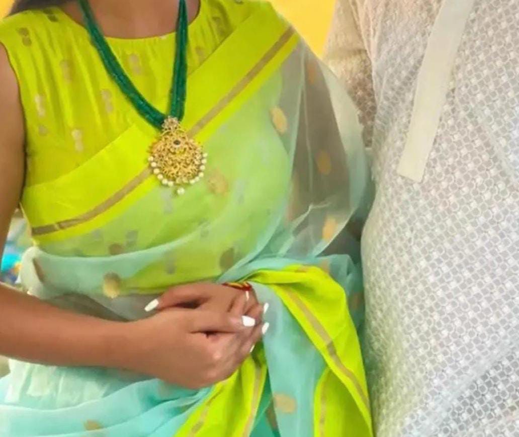 Pastel Green Authentic Chanderi Handloom Organza Silk Saree