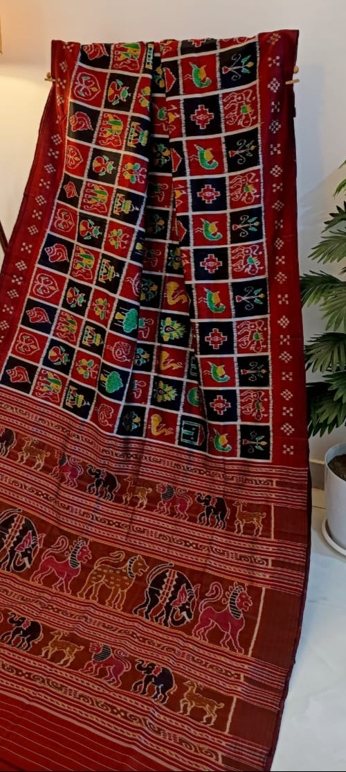 Exclusive Nabakothi Khandua Silk Saree With Blouse Piece