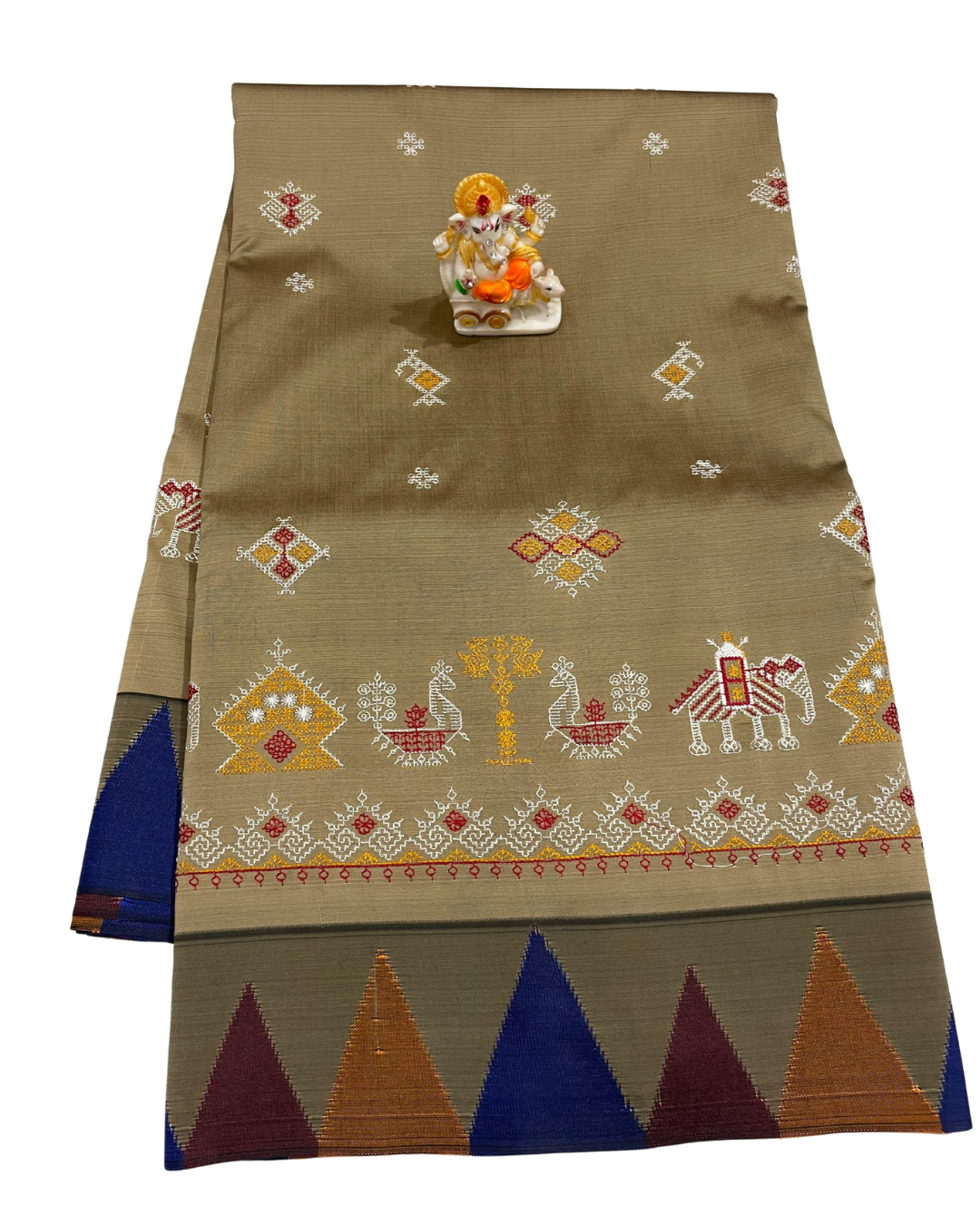 Traditional Kasuti Work Saree | Maharashtrian Silk Embroidery Saree