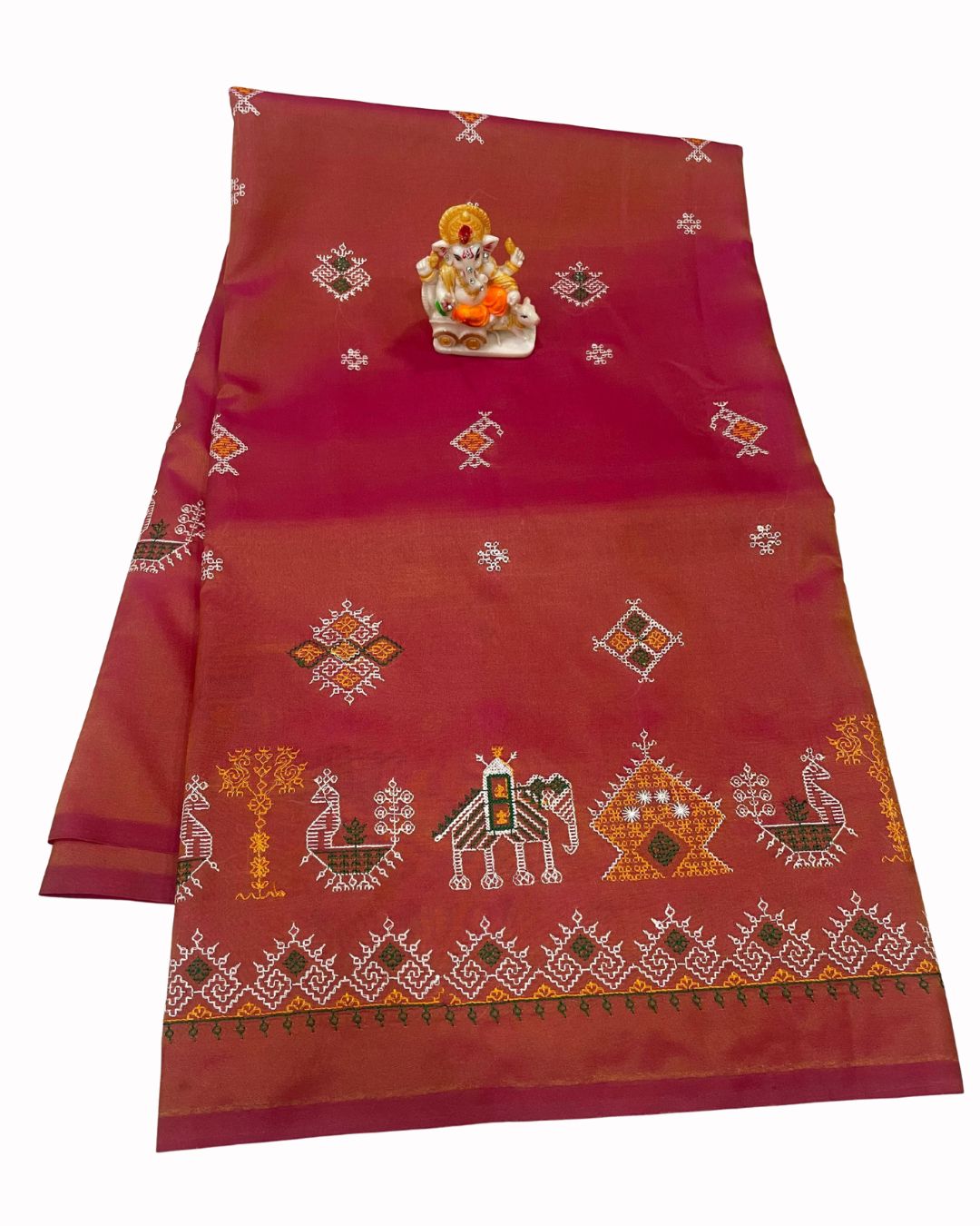 Kasuti Work Malai Silk Saree