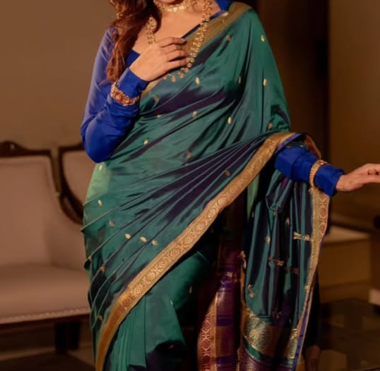 Pure Silk Paithani Saree from Maharashtra – Traditional Indian Luxury