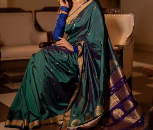 Pure Silk Paithani Saree from Maharashtra – Traditional Indian Luxury