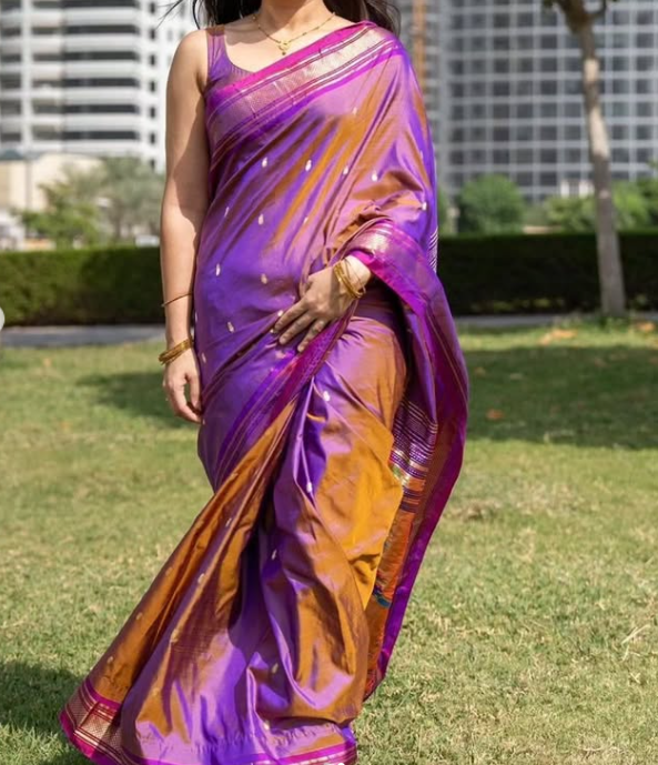 Pure Silk Paithani Saree from Maharashtra – Traditional Indian Luxury
