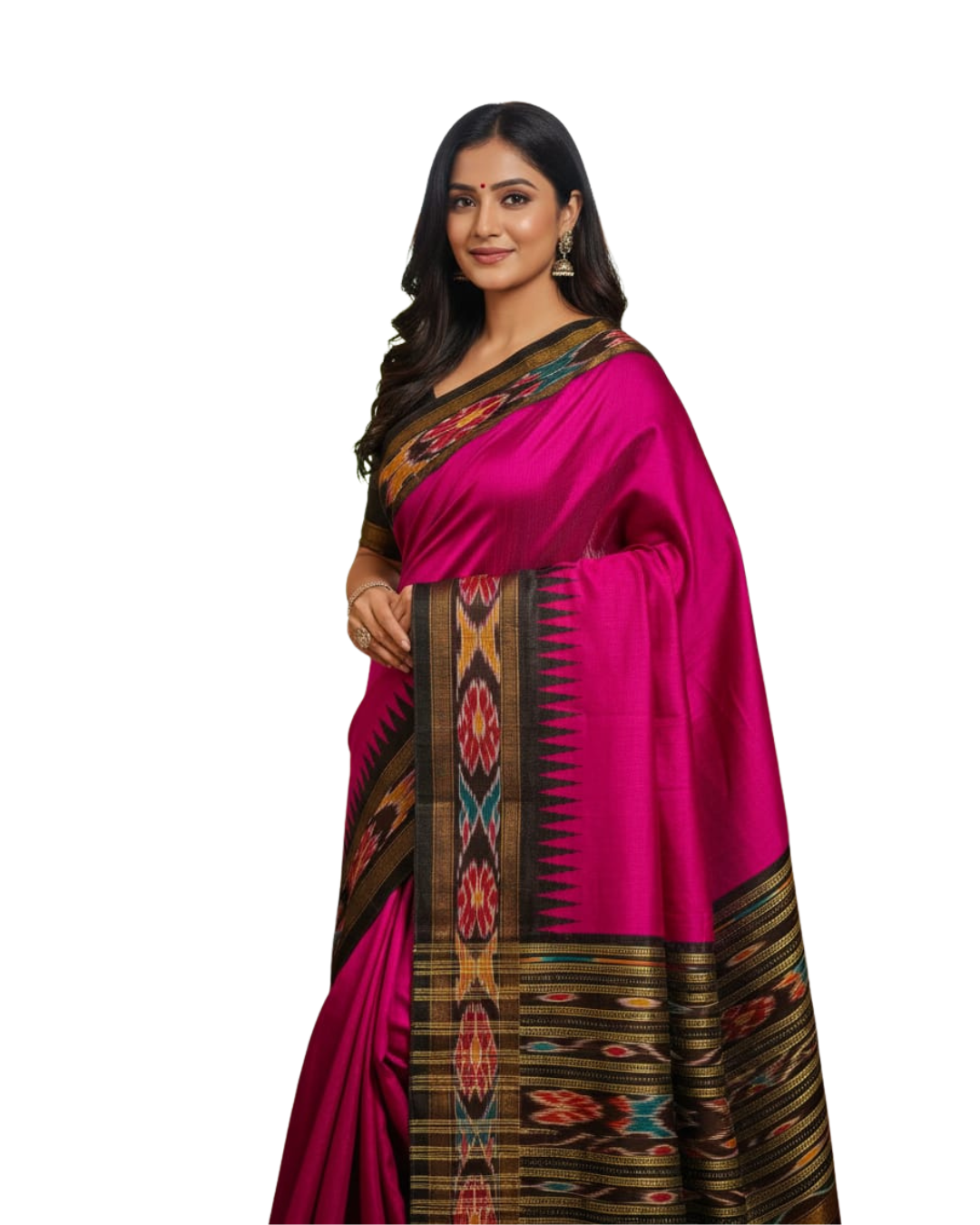 Pure Raw Silk Chhattisgarh Handloom Saree