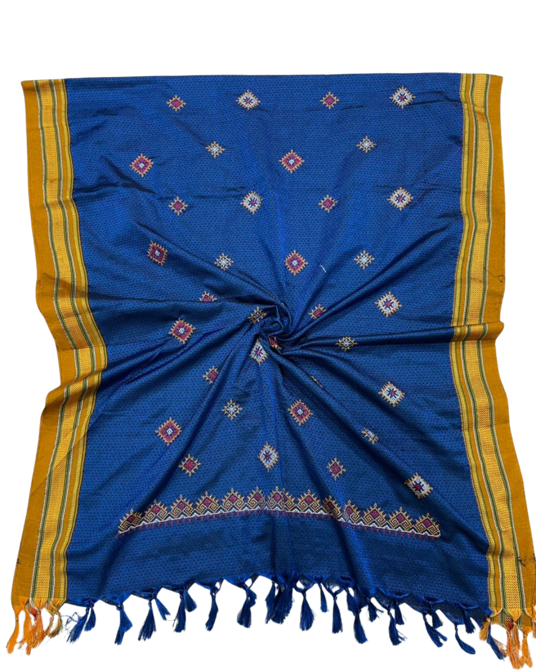Customise Resham Khun Dupatta with Kasuti Work