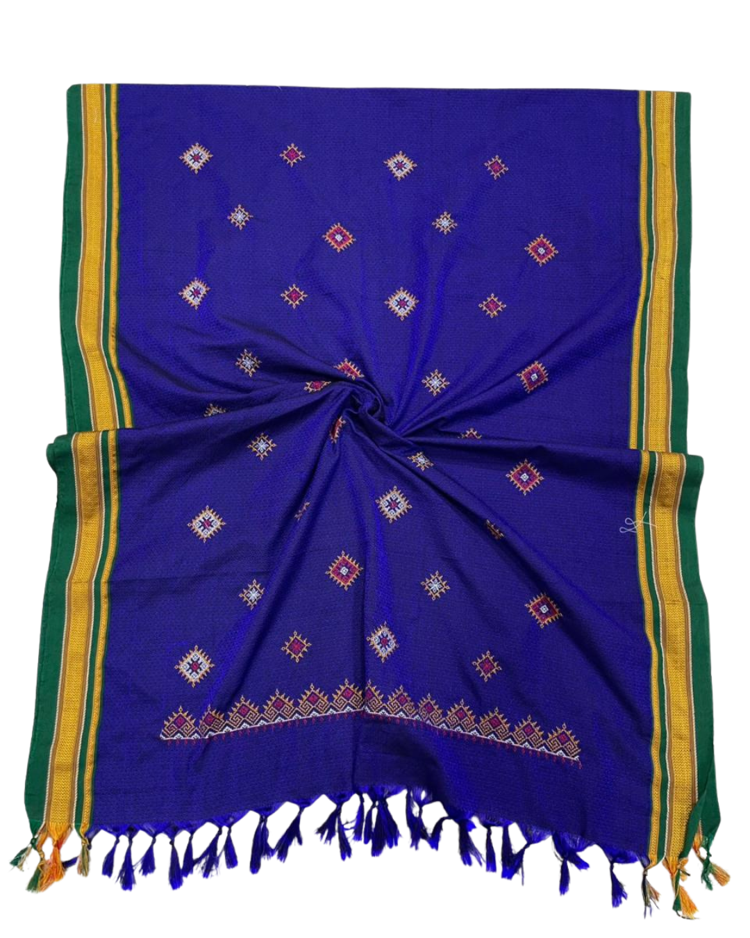 Customise Resham Khun Dupatta with Kasuti Work