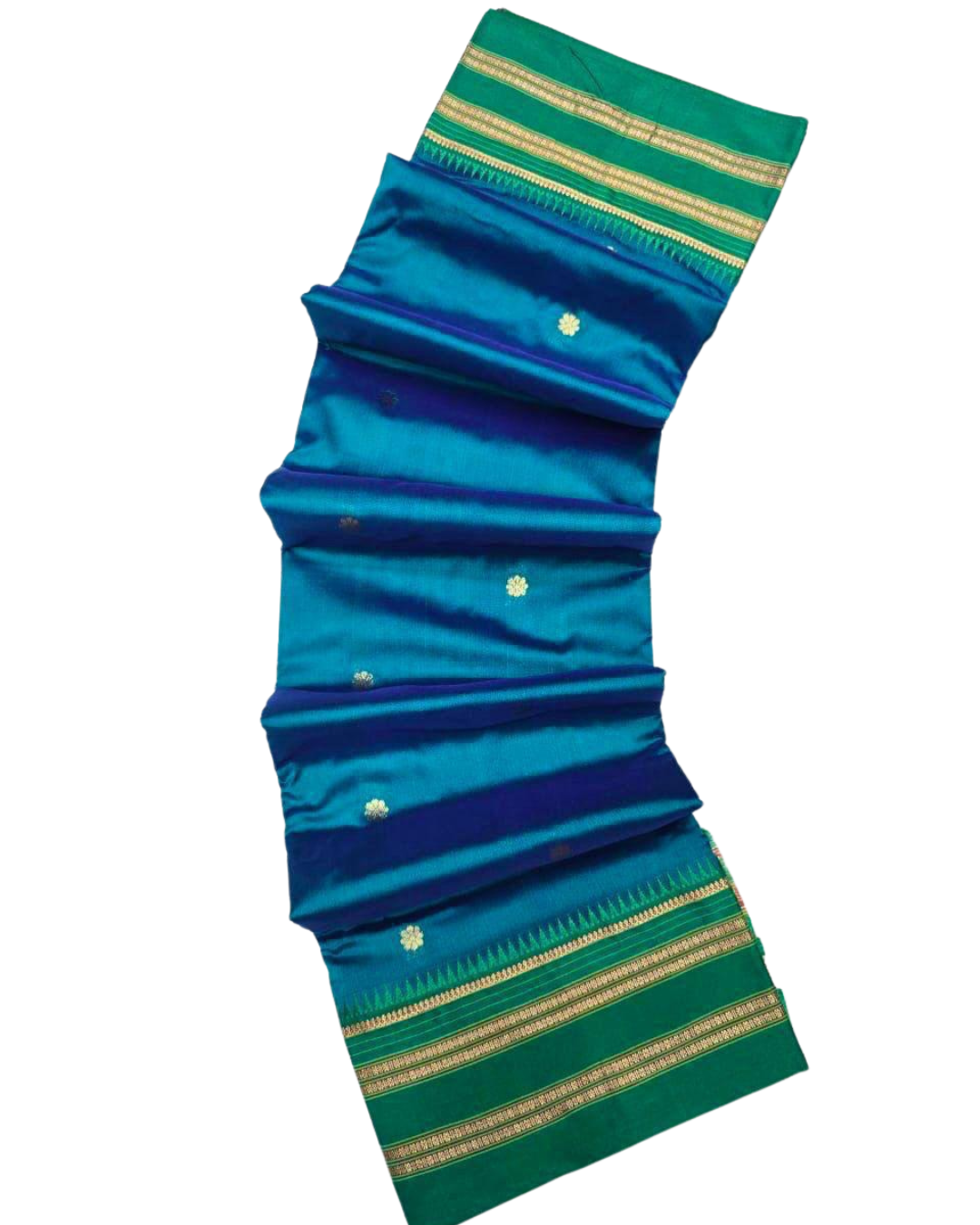 Narayanpeth Pure Silk Saree – 1 Ply Weaving | Traditional Palllu