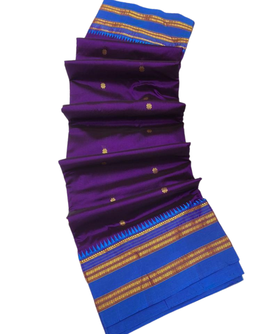 Narayanpeth Pure Silk Saree – 1 Ply Weaving | Traditional Palllu