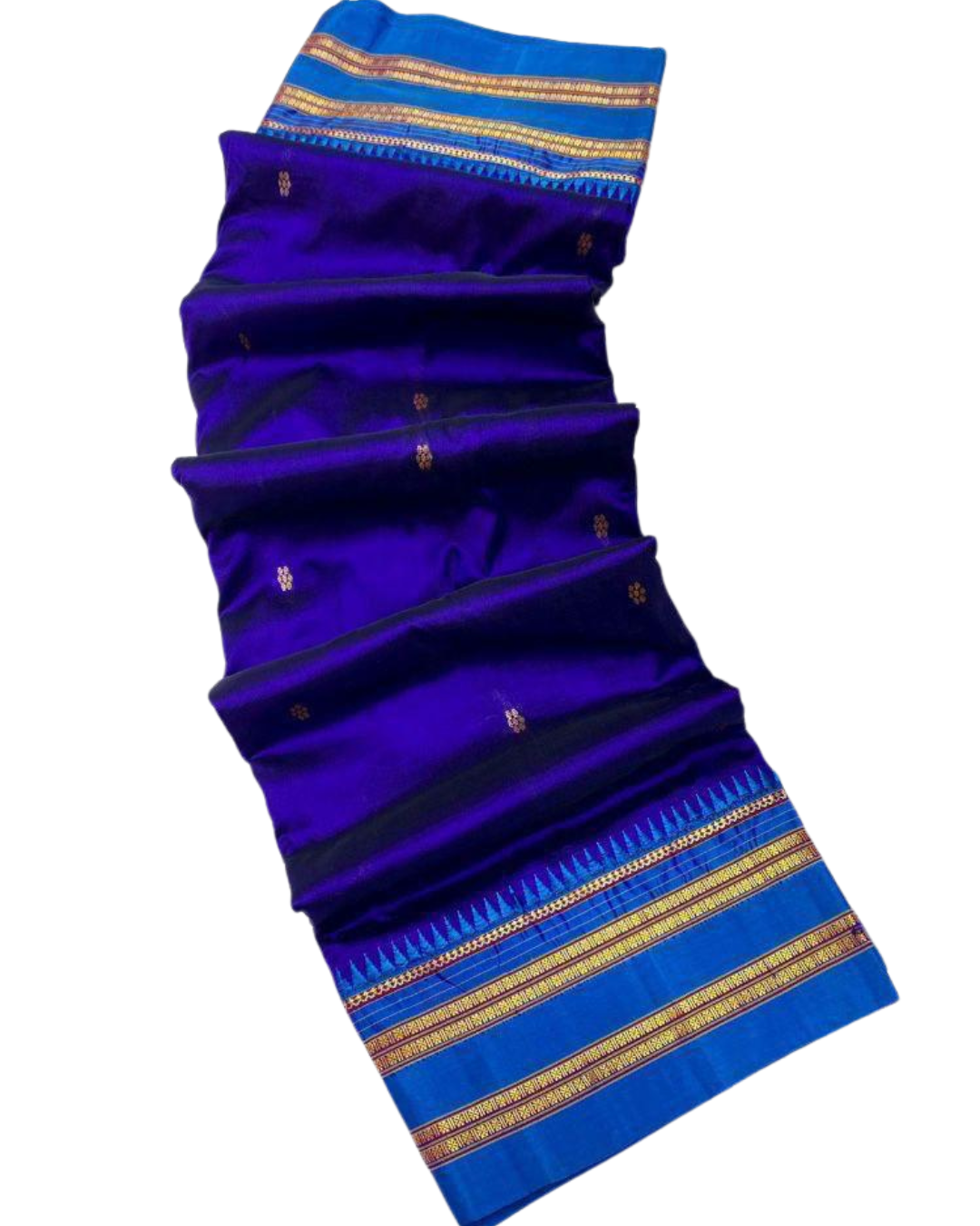Narayanpeth Pure Silk Saree – 1 Ply Weaving | Traditional Palllu