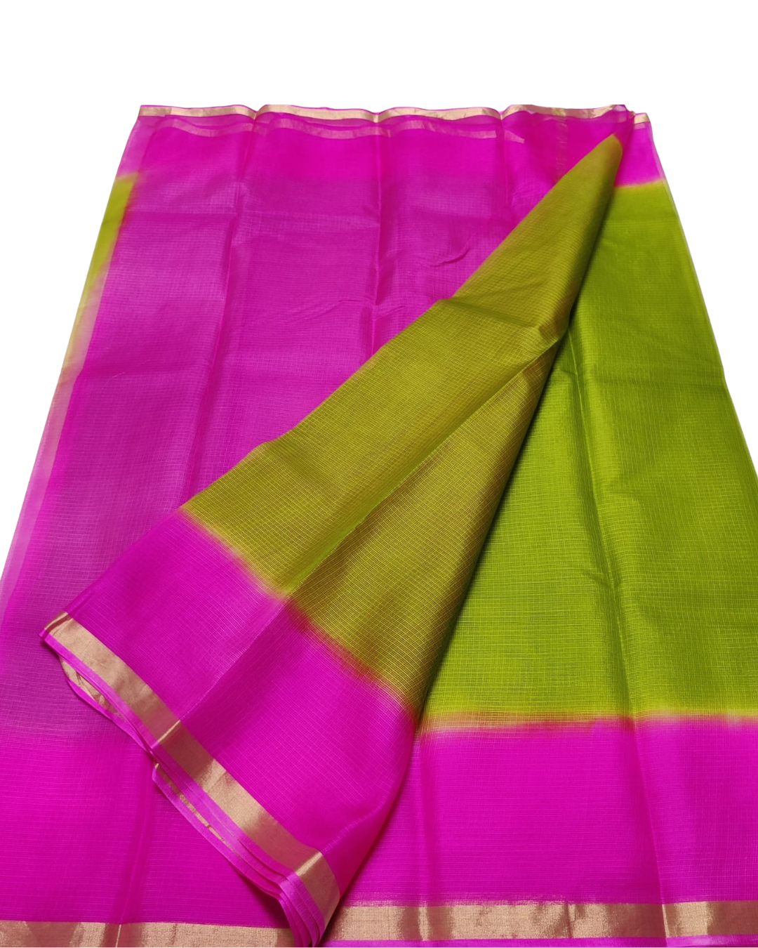 Pure Silk Kota Doria Double Shaded Saree
