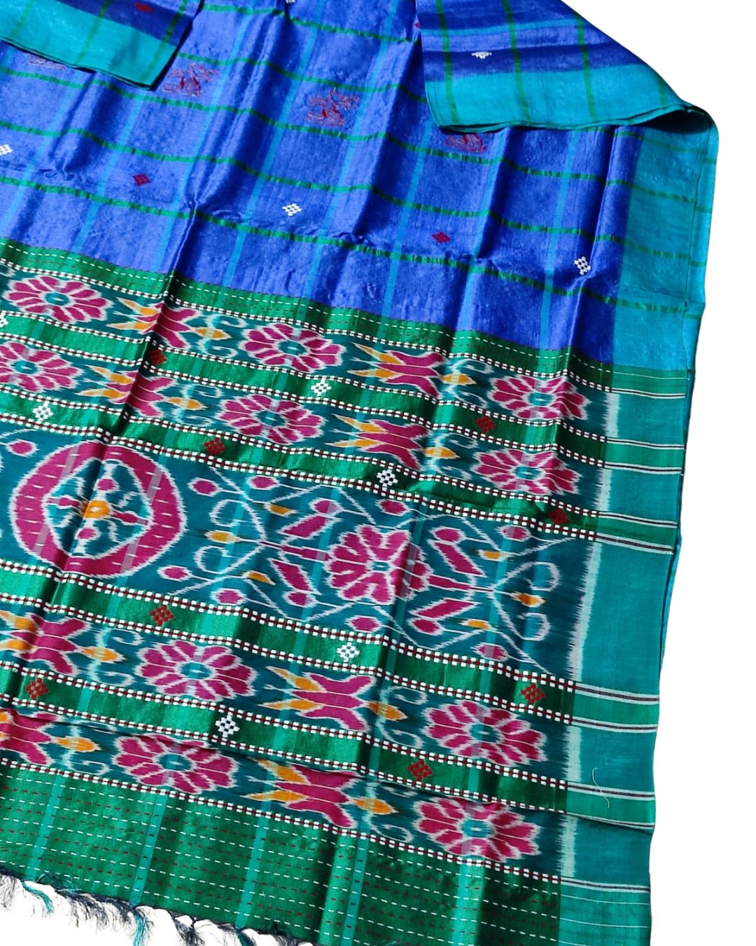 Handwoven Santali Tribal Tussar Silk Saree