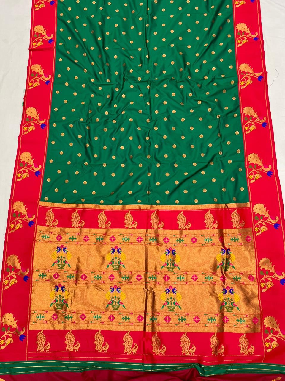 Bestselling Peacock Border Paithani Silk Saree