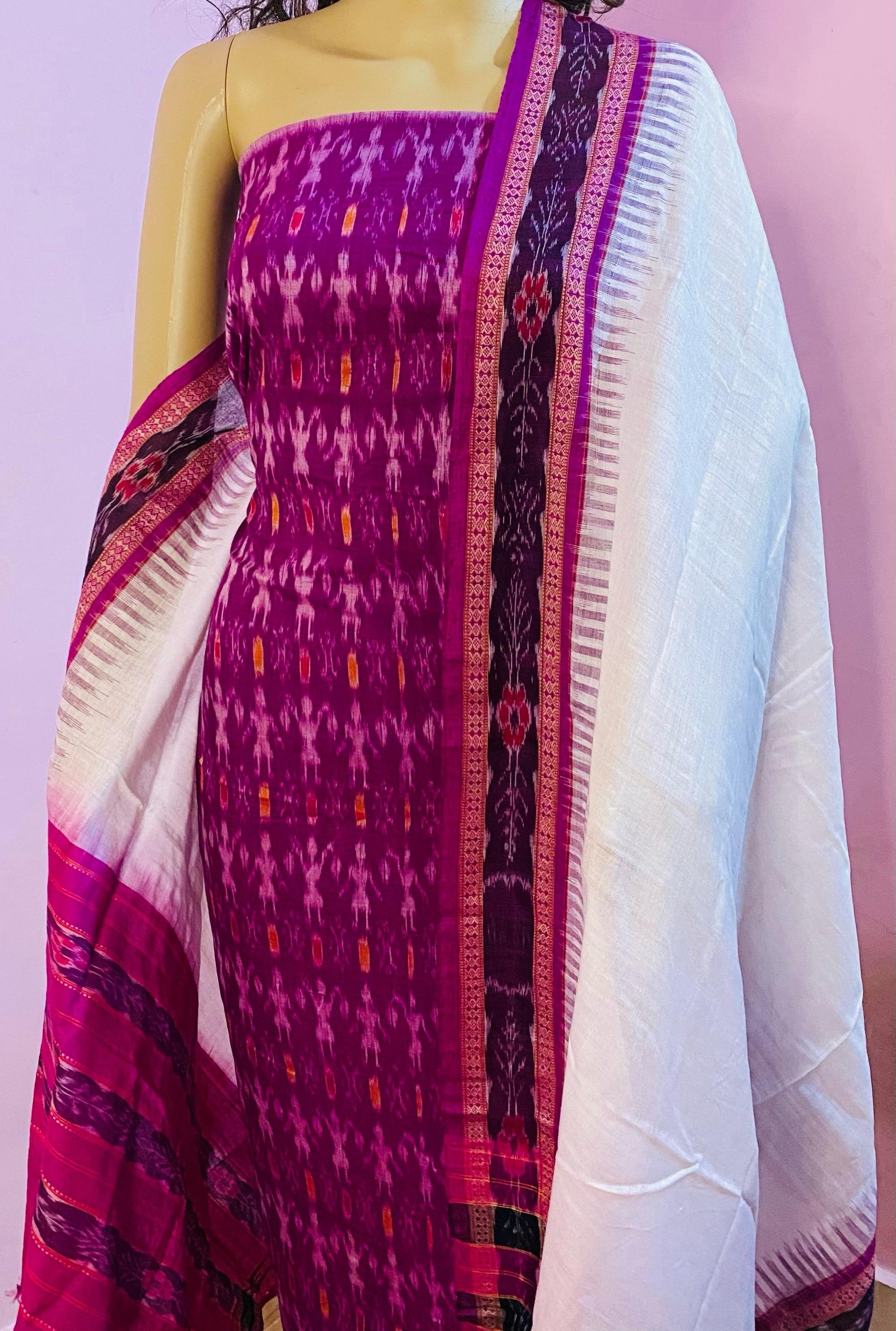 Authentic Handloom Cotton Dress Material  EthnicsLand