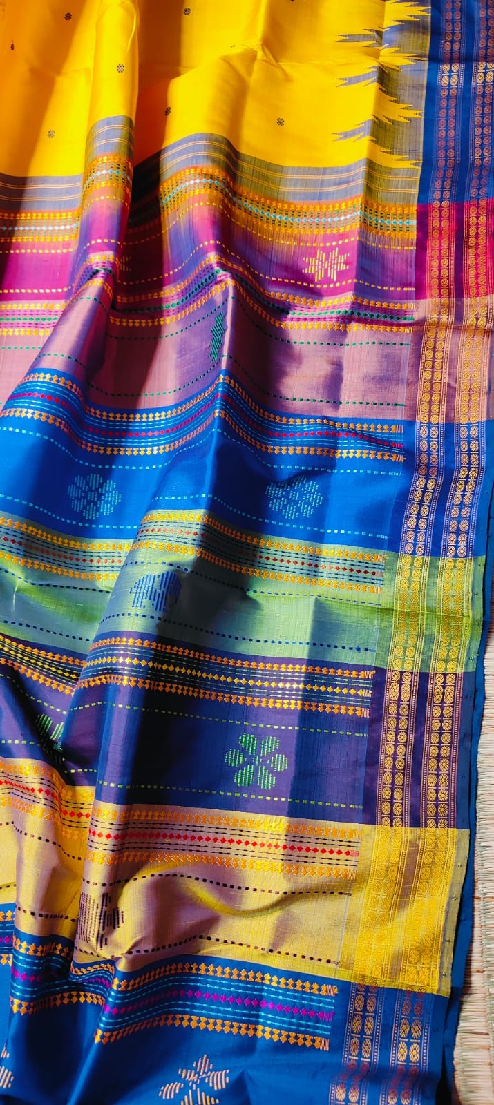 Exclusive Berhampuri Double Pallu Silk Saree
