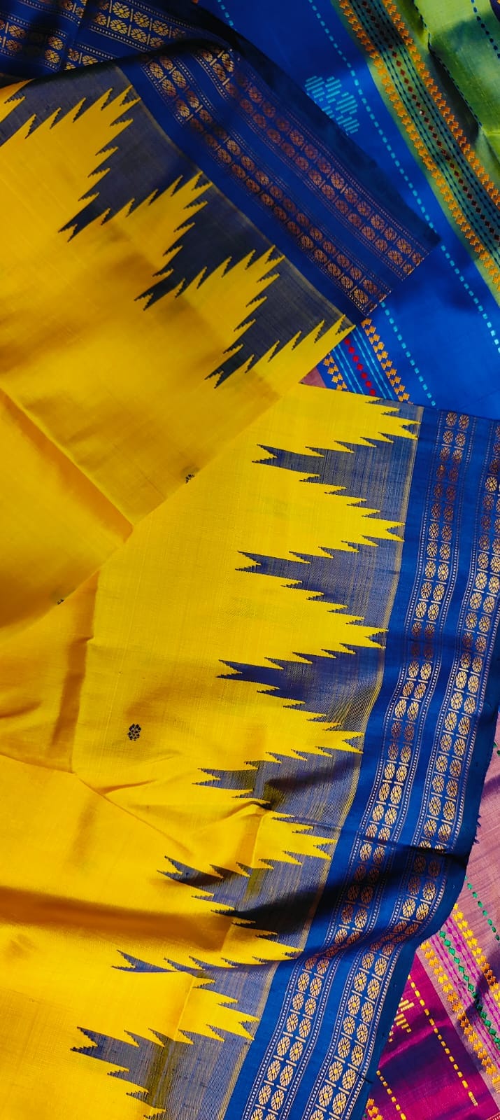 Exclusive Berhampuri Double Pallu Silk Saree