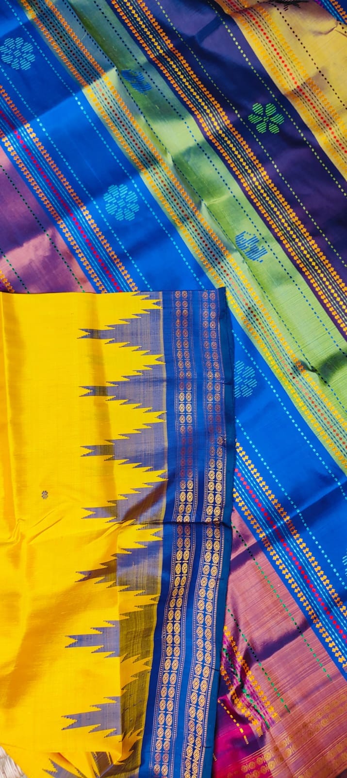 Exclusive Berhampuri Double Pallu Silk Saree
