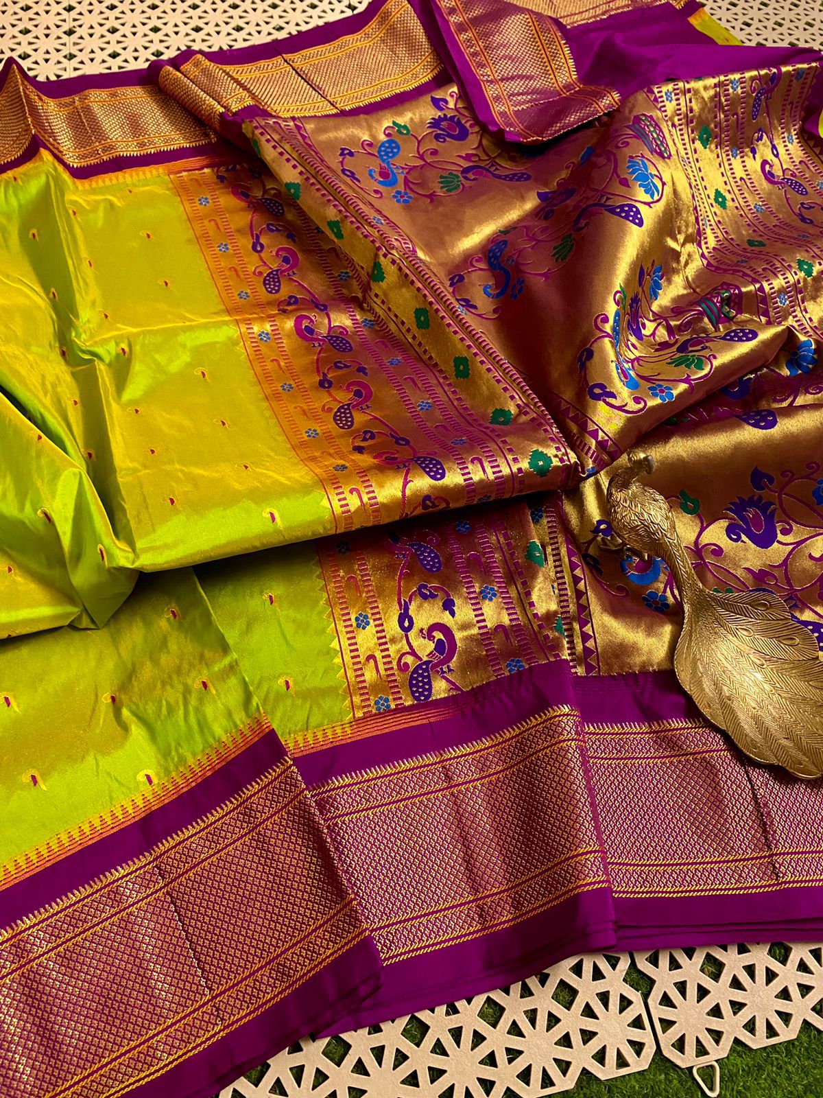 Pure Handloom Narayanpet Pattu Saree