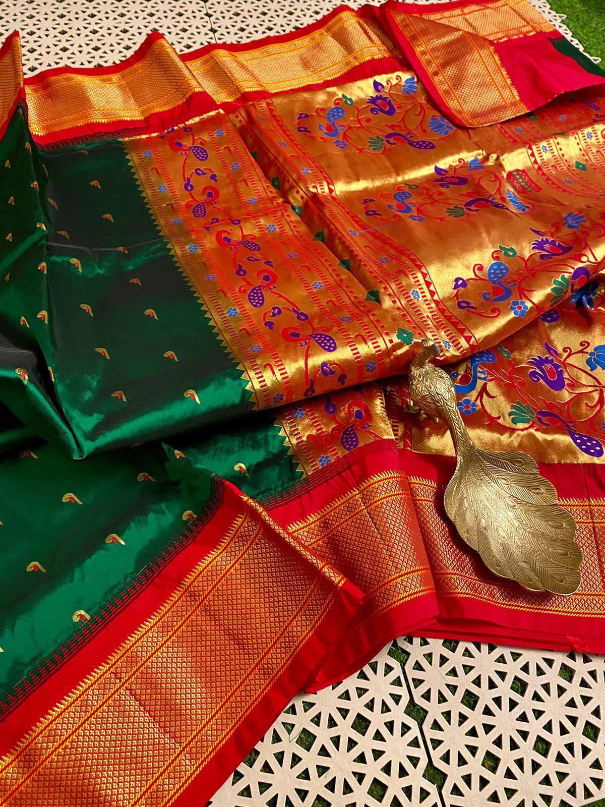 Pure Handloom Narayanpet Pattu Saree