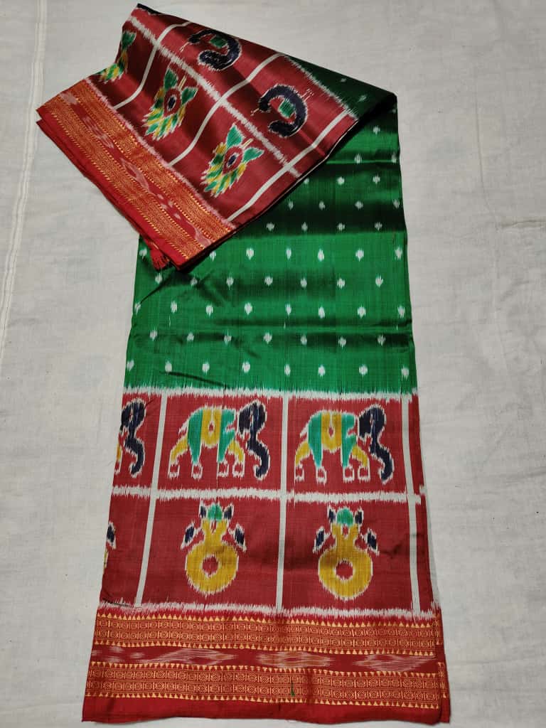 Special Design Khandua Silk (Pata) Saree – Authentic Handloom from Odisha
