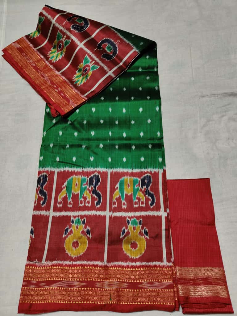 Special Design Khandua Silk (Pata) Saree – Authentic Handloom from Odisha