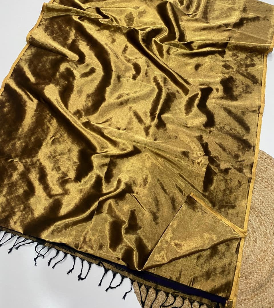 Maheshwari Handloom Saree – Gold Zari Work | Premium Festive Wear