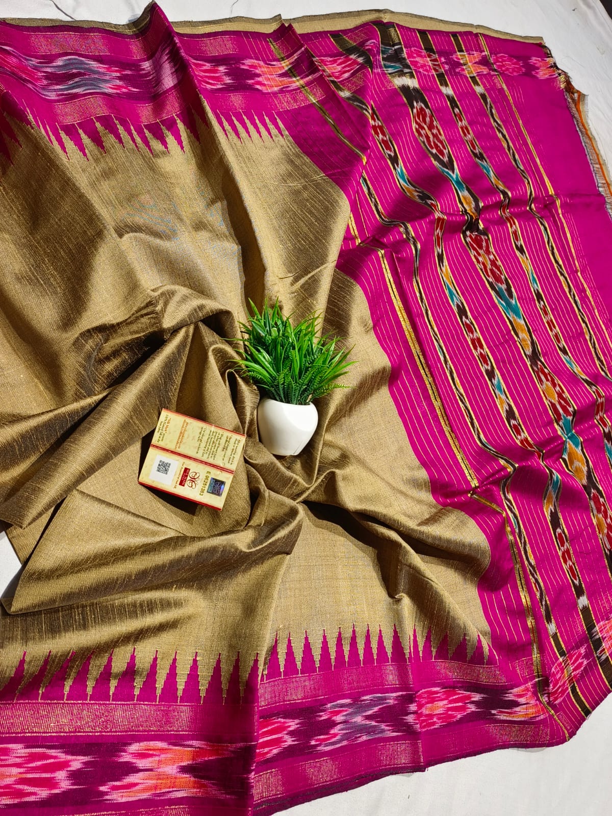 Pure Raw Silk Chhattisgarh Handloom Saree
