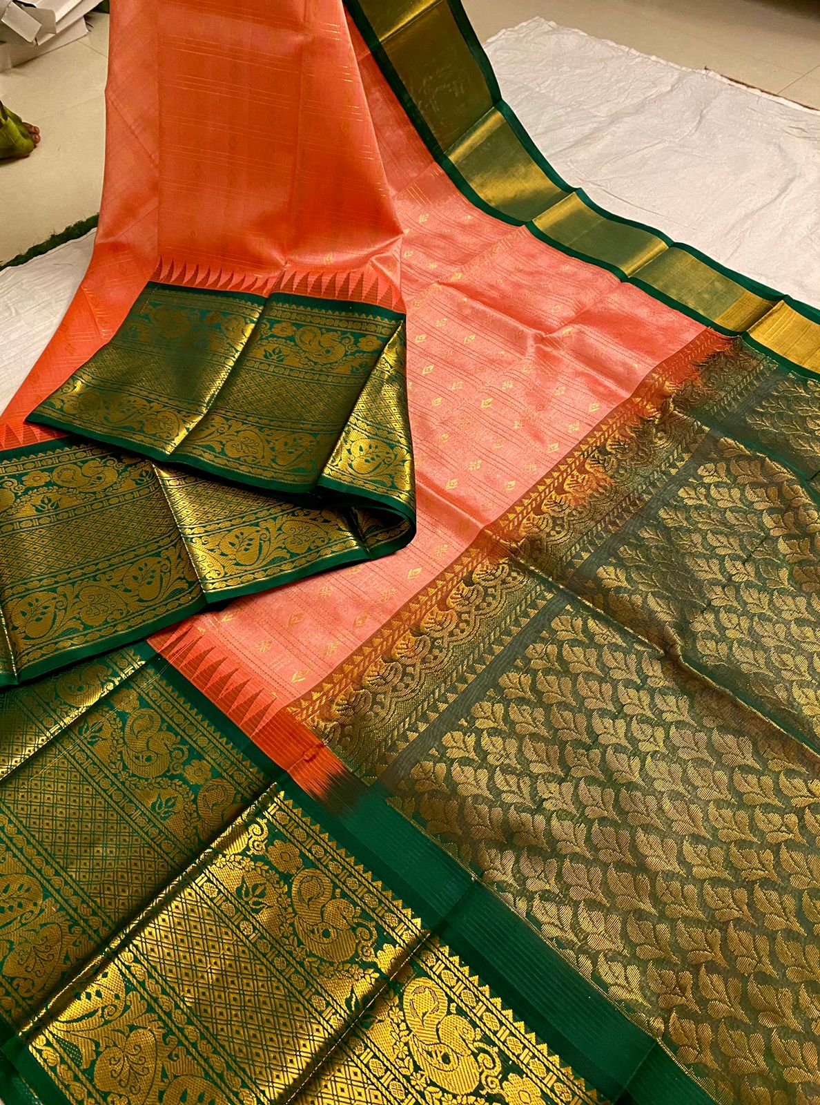 Premium Vintage Kanchi Kuppadam Pure Pattu Saree