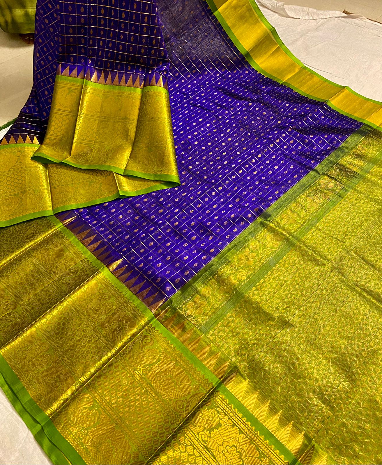 Premium Vintage Kanchi Kuppadam Pure Pattu Saree