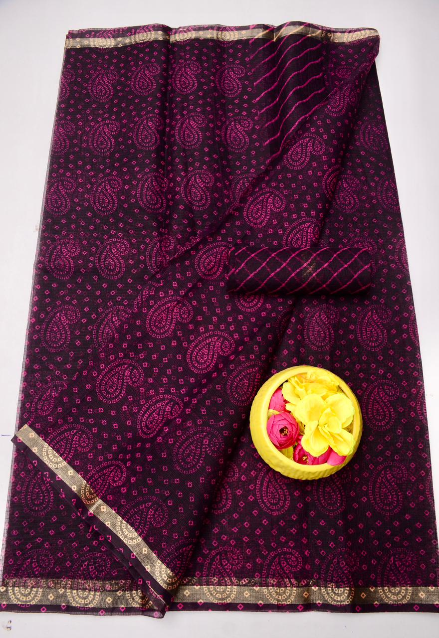 Authentic Kota Doria Printed Sarees - Lightweight Elegance for the Modern Woman
