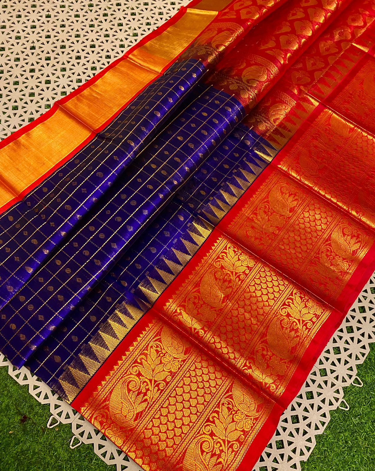 Pure Handloom Silk Saree · Kanchipuram Border · Bridal & Festive Series