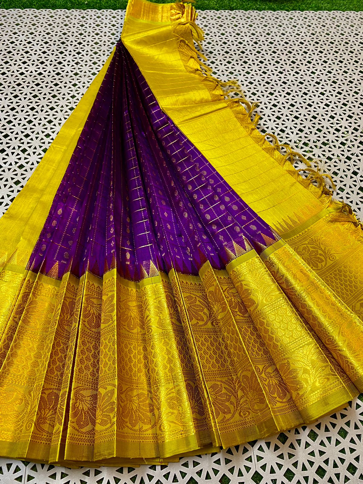 Pure Handloom Silk Saree · Kanchipuram Border · Bridal & Festive Series