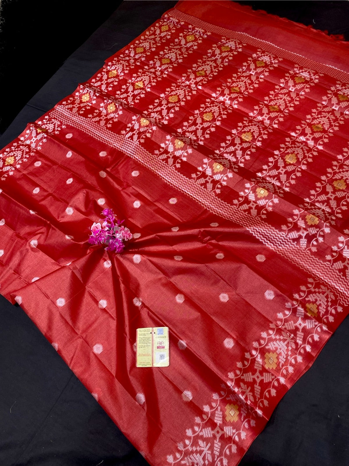 Pure Tussar Bhagalpuri Silk Meenakari Work Saree