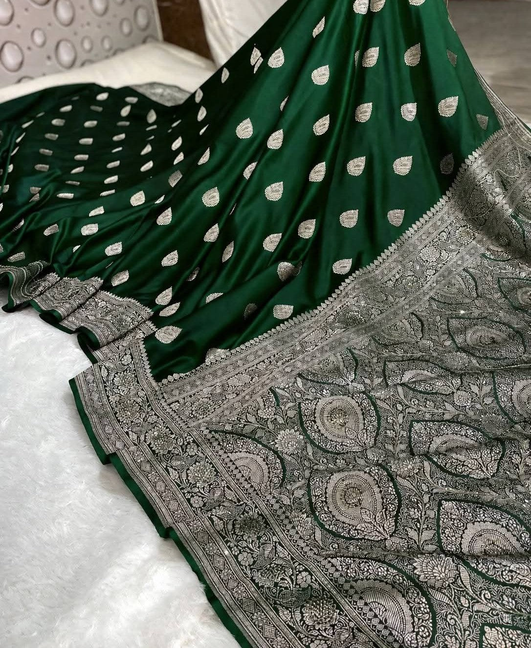 Premium Banarasi Mashru Silk Saree