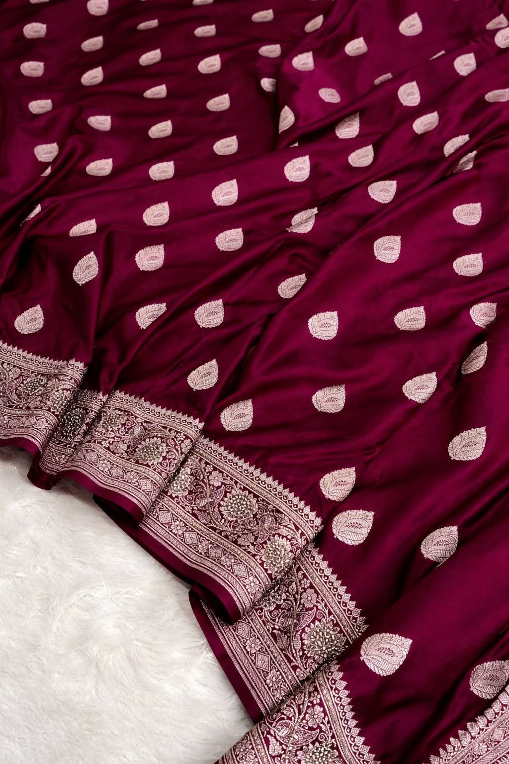 Premium Banarasi Mashru Silk Saree