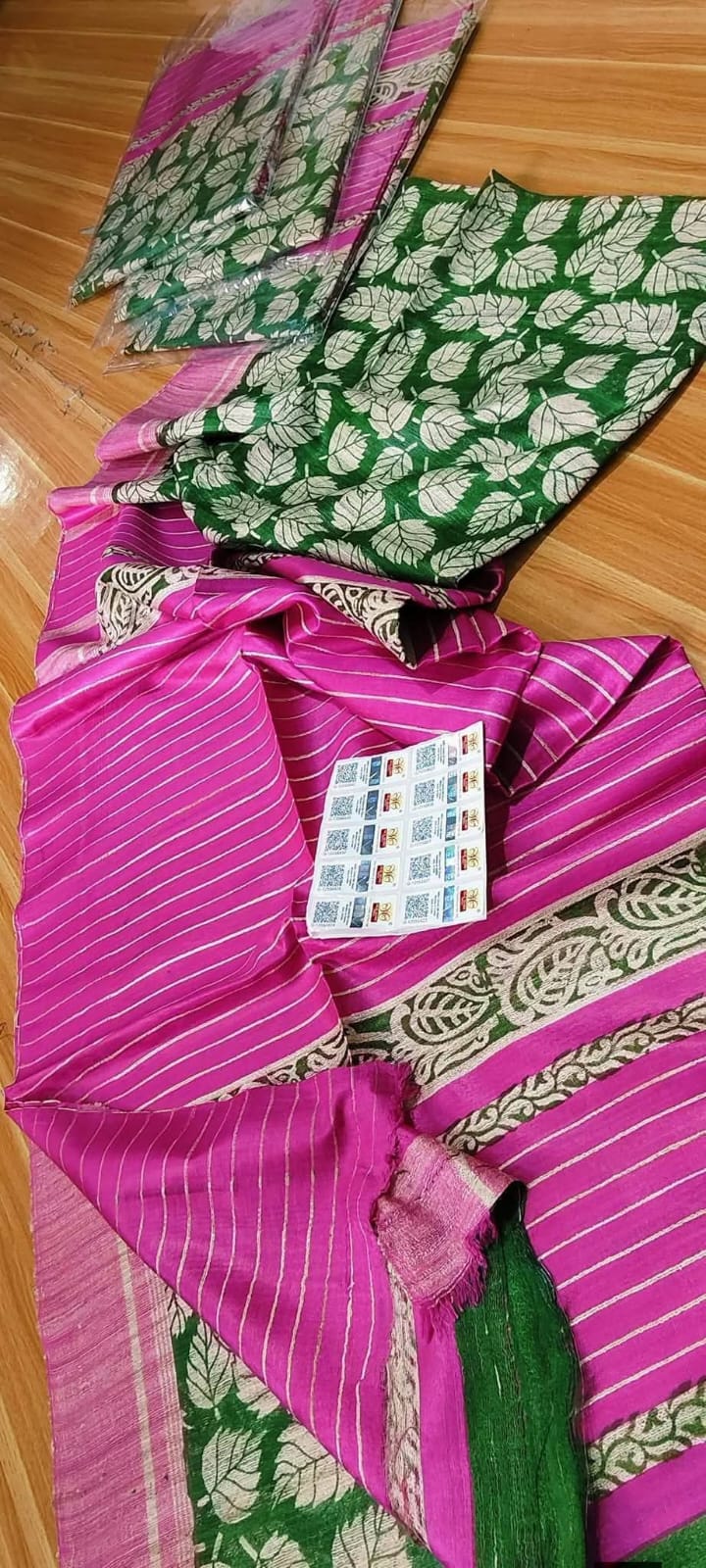 Pure Tussar Ghicha Handloom Bhagalpuri Silk Saree