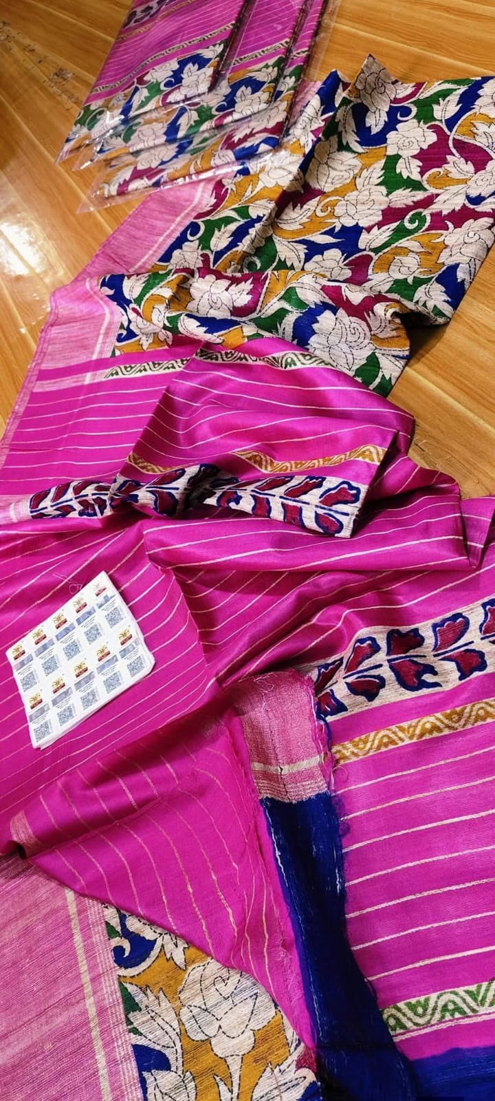 Pure Tussar Ghicha Handloom Bhagalpuri Silk Saree