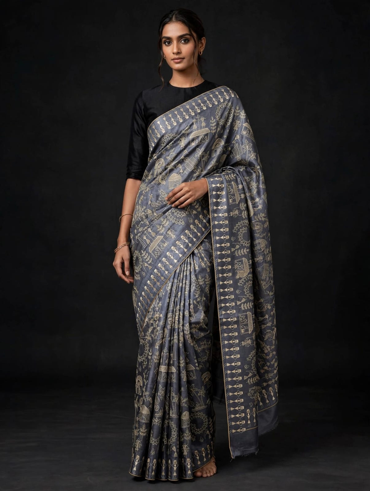 Chhattisgarh Handloom | Semi Tussar | Embroidery Work