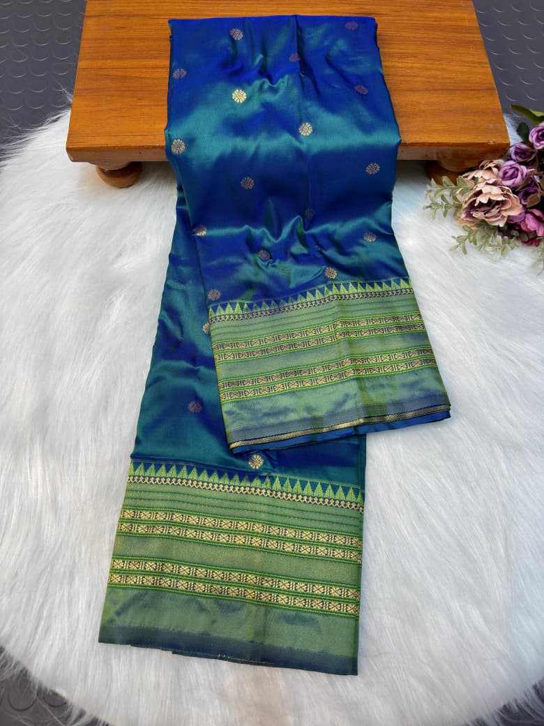 Traditional Narayan Peth Soft Silk Saree – Festive Collection