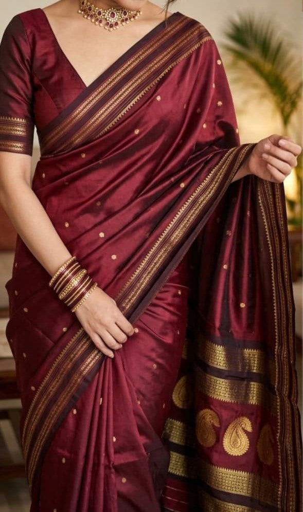 Traditional Narayan Peth Soft Silk Saree – Festive Collection