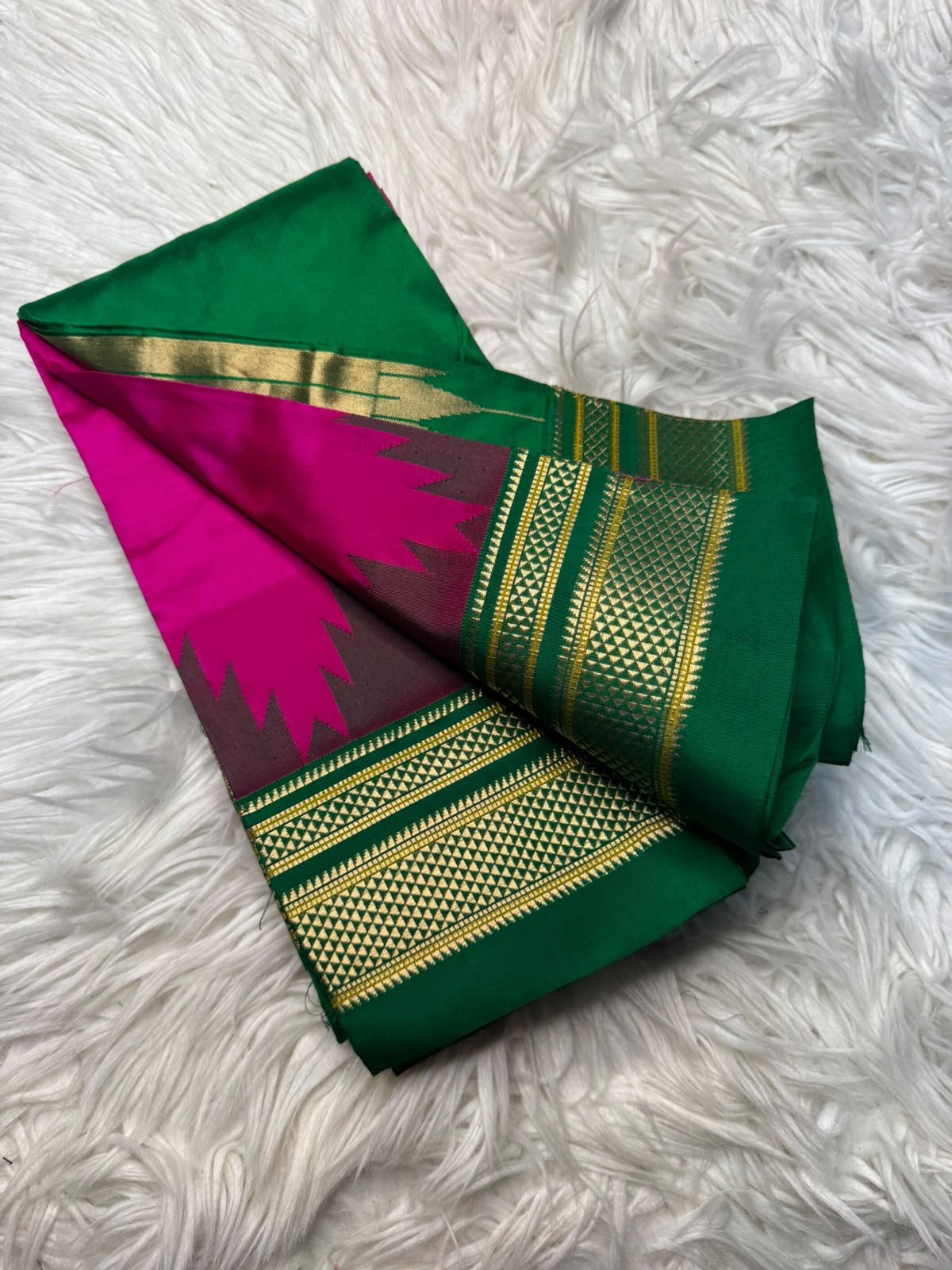 Pure Silk Ilkal-Style Kasuti Saree