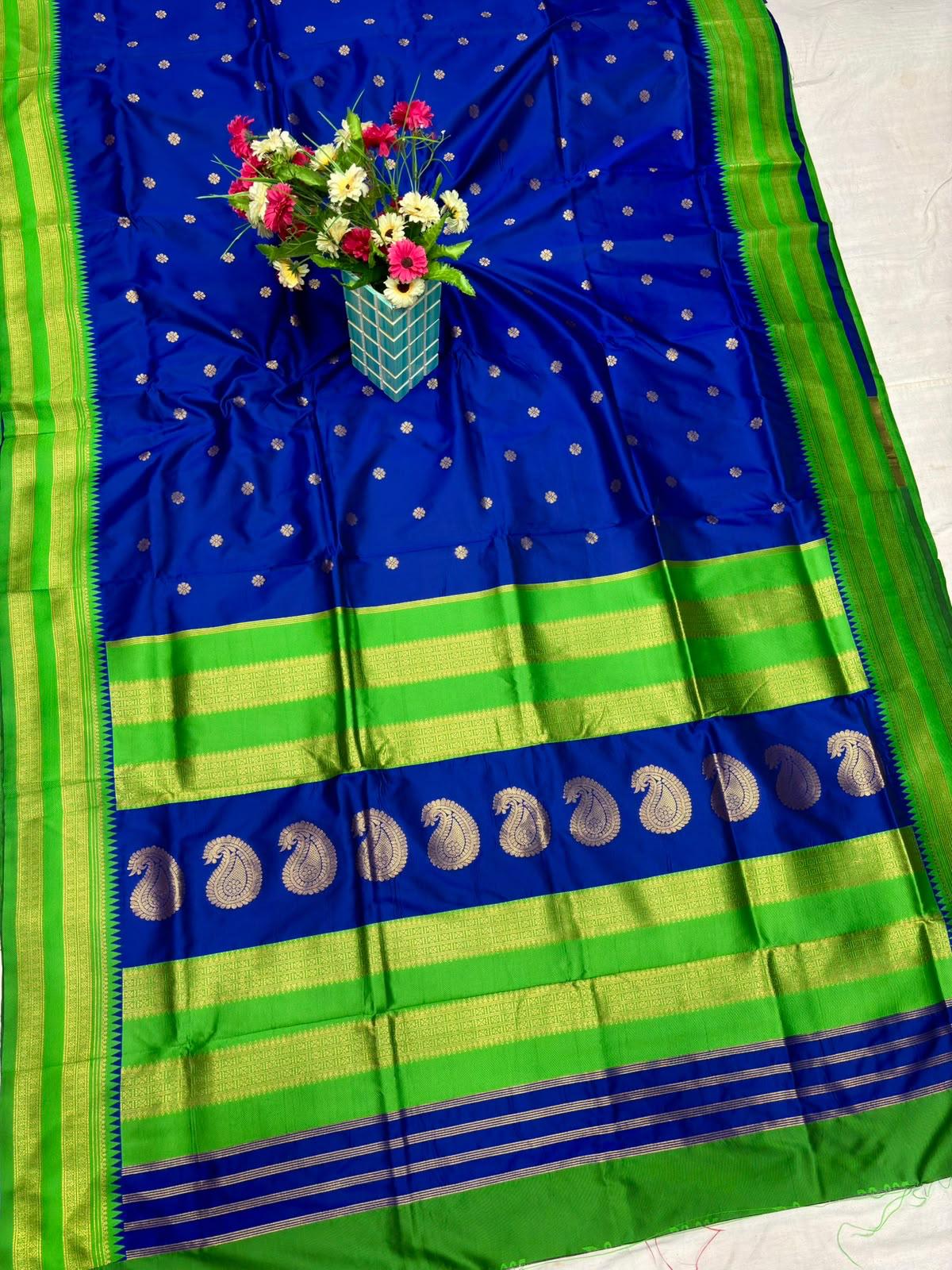 Traditional Narayan Peth Soft Silk Saree – Festive Collection