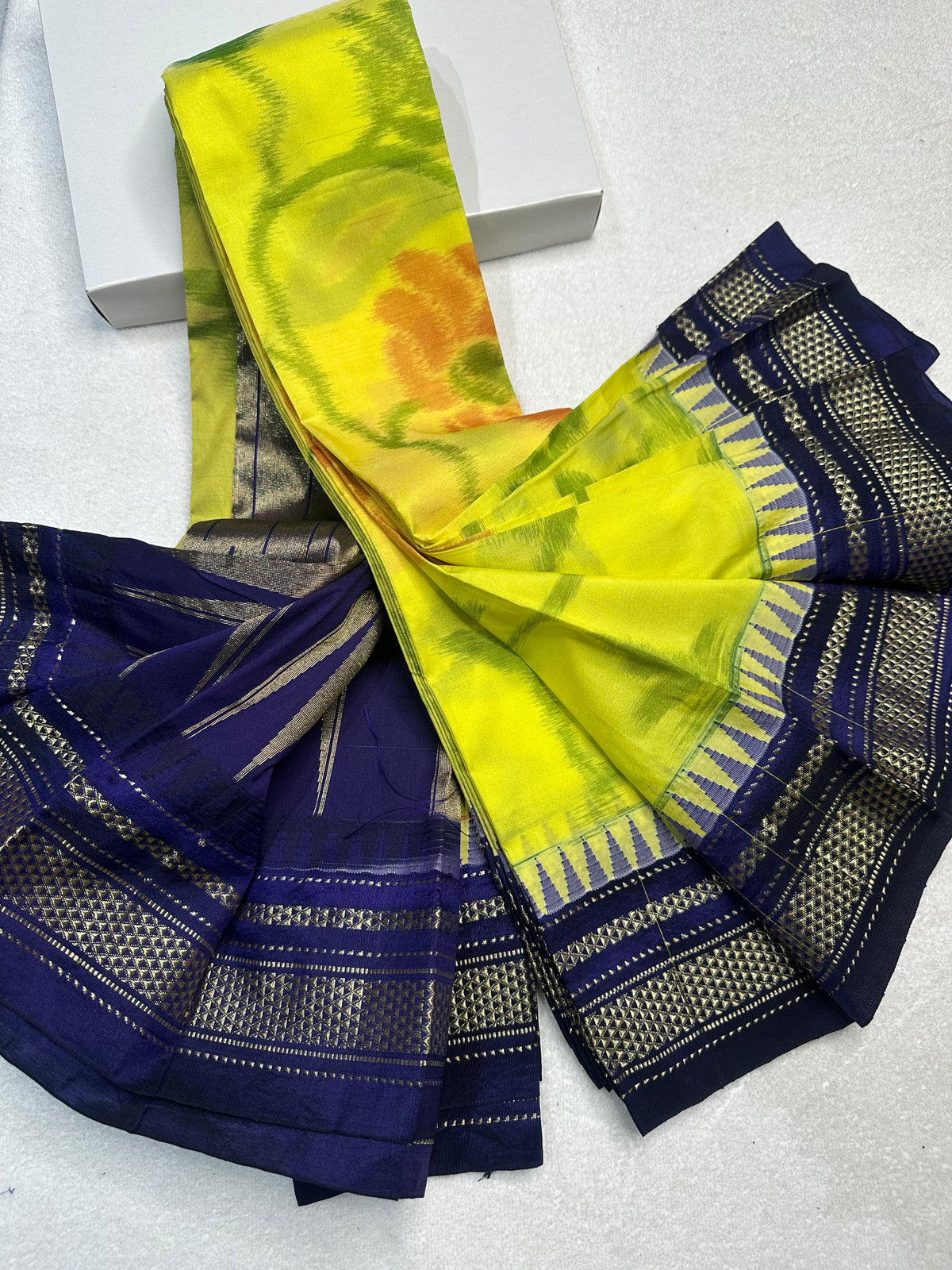 Ilkal Ikkat Design Pochampally Semi Silk Saree – Statement Occasion Wear
