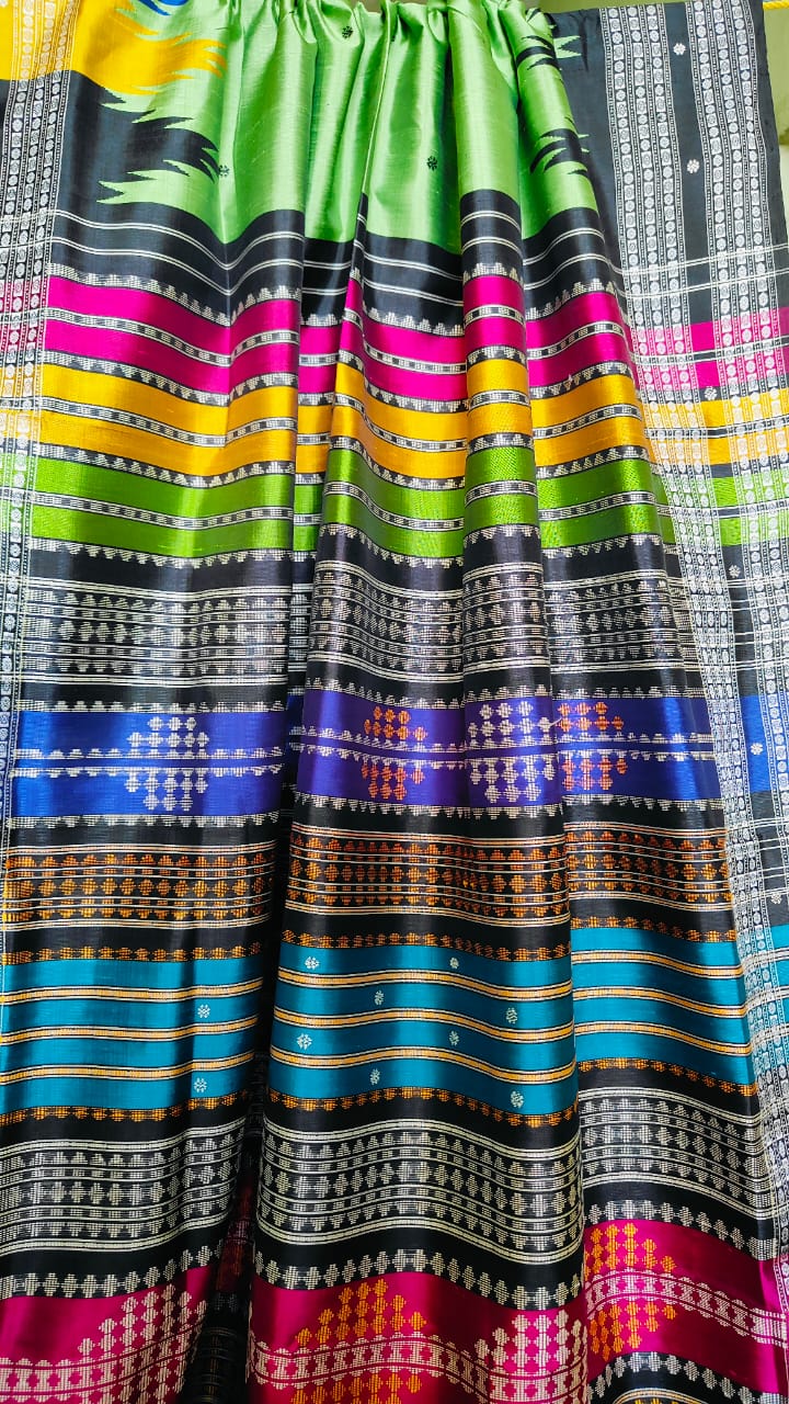 Exclusive Ganga Jamuna Podhkumbha Double Aanchal Berhampuri Silk Saree